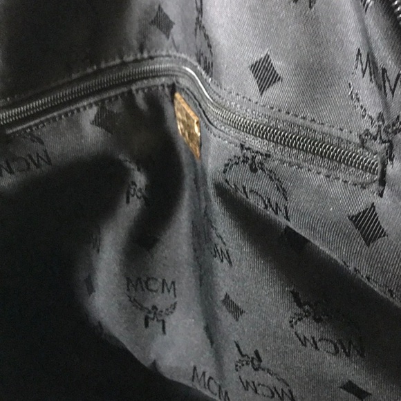 MCM Black and Gold Shoulder Bag - Picture 9 of 14